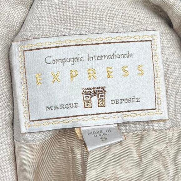 VTG 90S EXPRESS LINEN VEST TOP - Picture 2 of 8